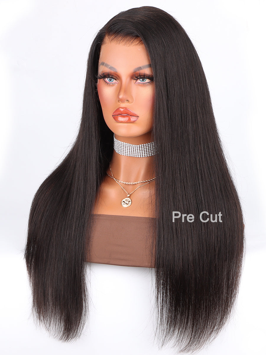 Pre Cut Super Thin HD Lace Wear and Go Straight Wig Beginner Friendly