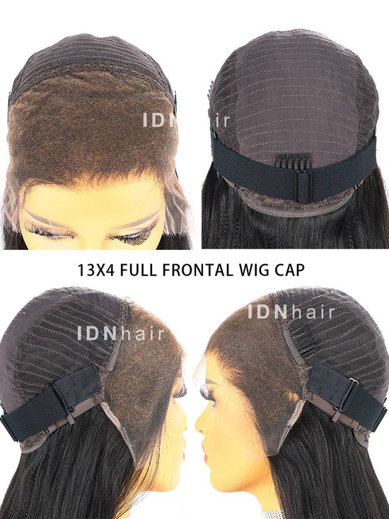 Sale No.22 Curly Bob Wig Human Hair Scalp Knots HD Lace Front