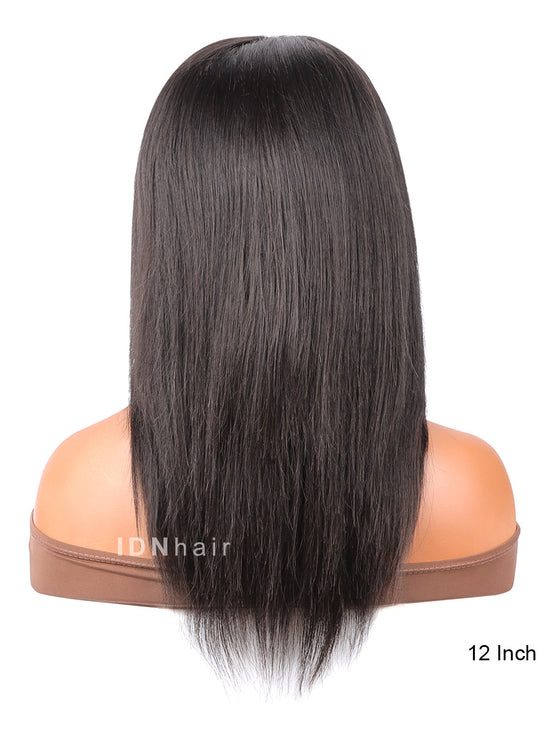 Sale No.64 Natural Color Straight Full Lace Human Hair Wig