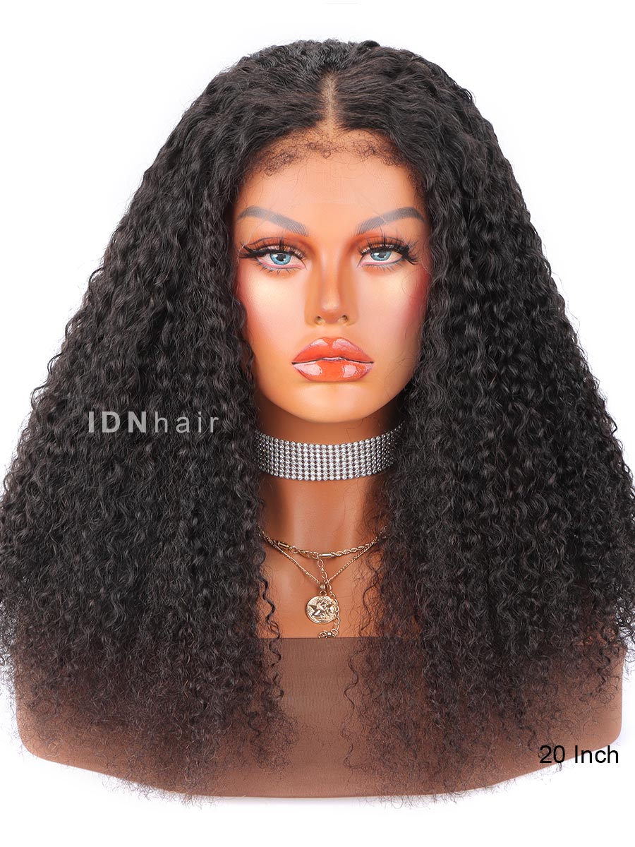Sale No.13 4C Edges Deep Curly Wig Human Hair 13X4 HD Lace Wig 20 inch