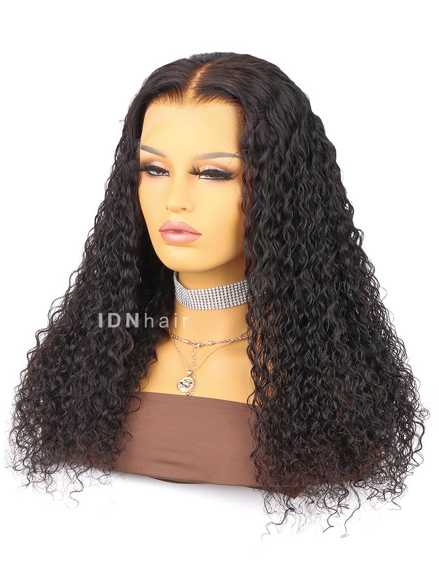 Cherry Glueless Deep Curly 13X4 HD Lace Front Wig Invisible Smallest Knots