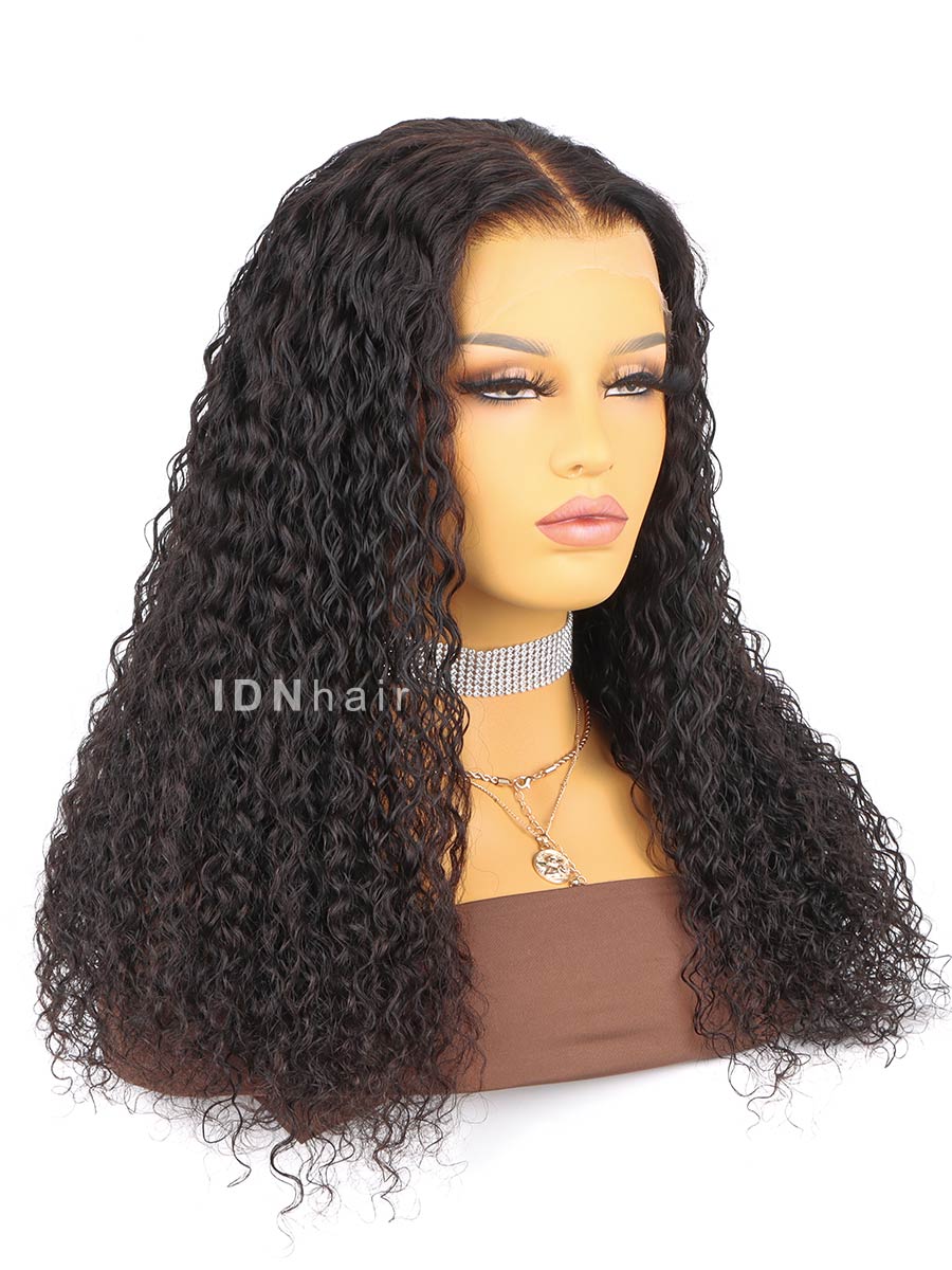 Cherry Glueless Deep Curly 13X4 HD Lace Front Wig Invisible Smallest Knots