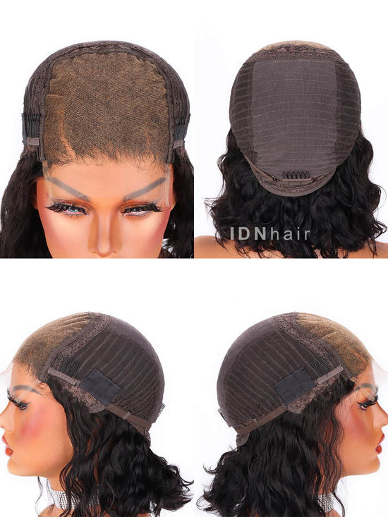 Load image into Gallery viewer, Jada HD Lace Wavy Brown Human Hair Wig With Grey Highlights
