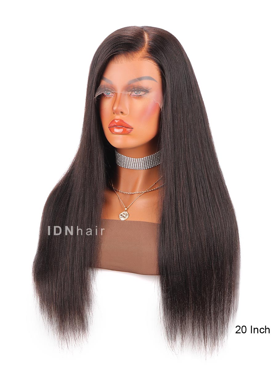 Aggie HD Undectable Full Lace Wig Yaki Straight Human Hair