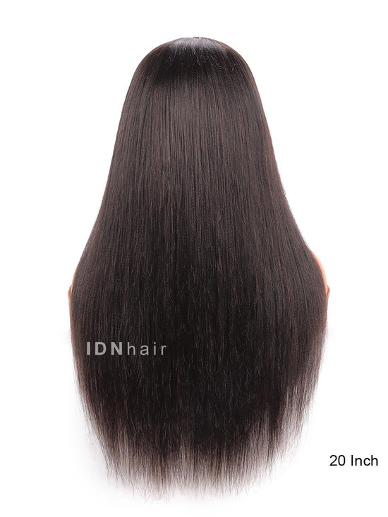 Aggie HD Undectable Full Lace Wig Yaki Straight Human Hair