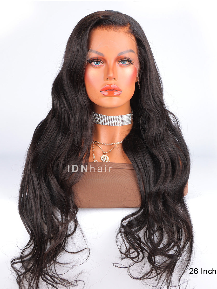 Cathy HD Lace Wavy Human Hair Long 22in-30in Inches Frontal Wig