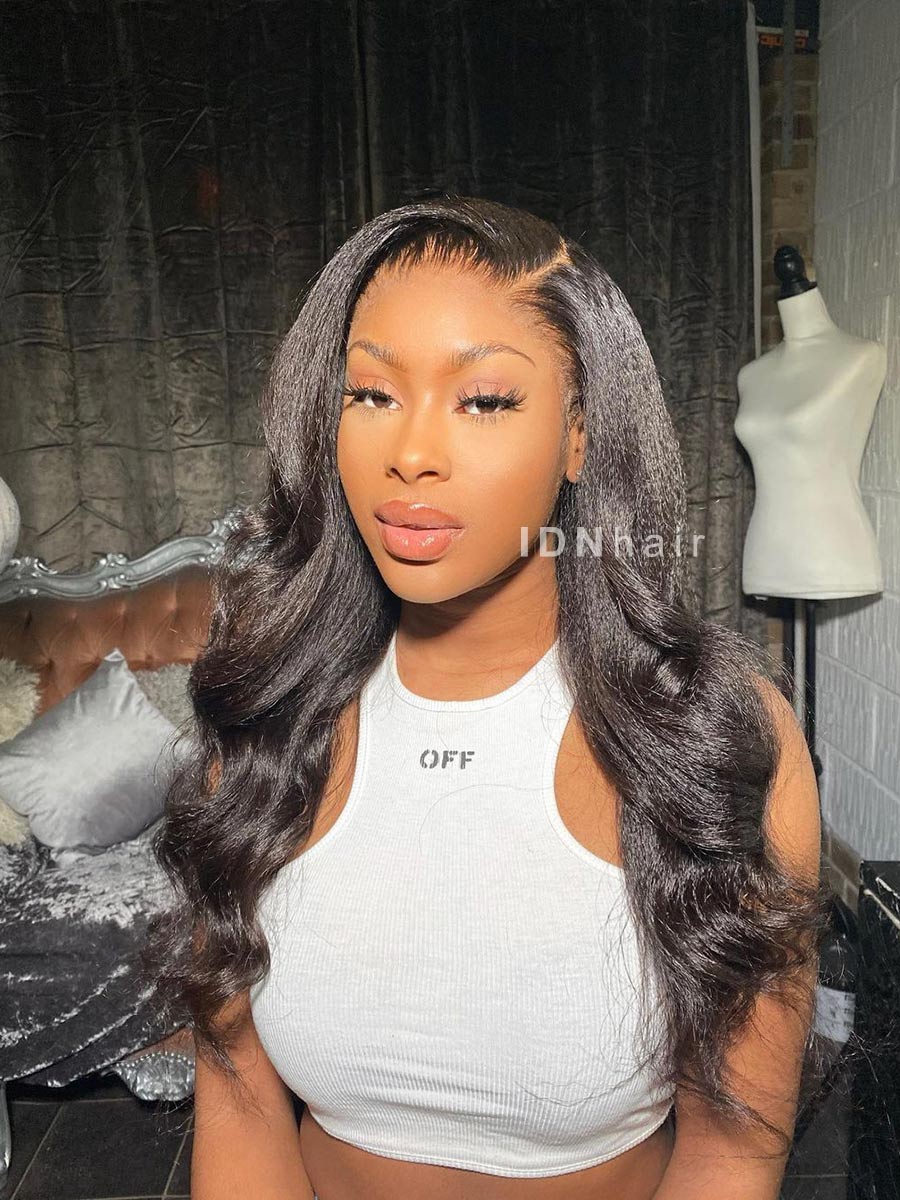 Load image into Gallery viewer, Guffy Kinky Straight 13x6 Frontal HD Lace Wig
