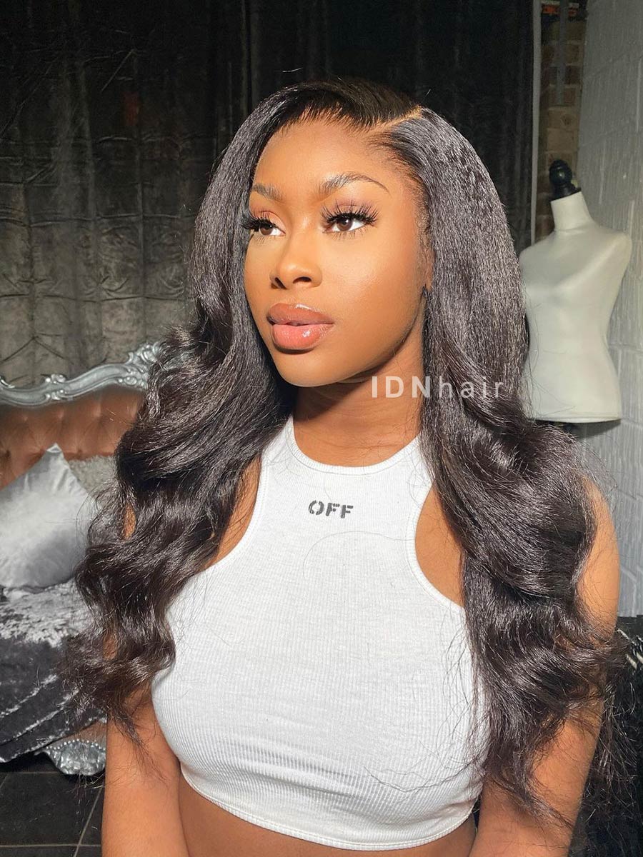 Load image into Gallery viewer, Guffy Kinky Straight 13x6 Frontal HD Lace Wig
