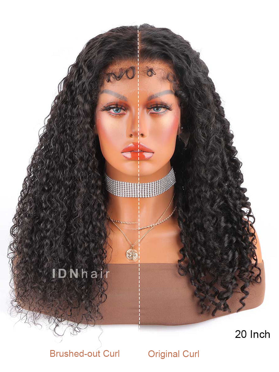 Sale No.17 3B Edges 2-in-1 Twisted Curly 13X4 Full Frontal HD Lace Wig Scalp Knots Wig
