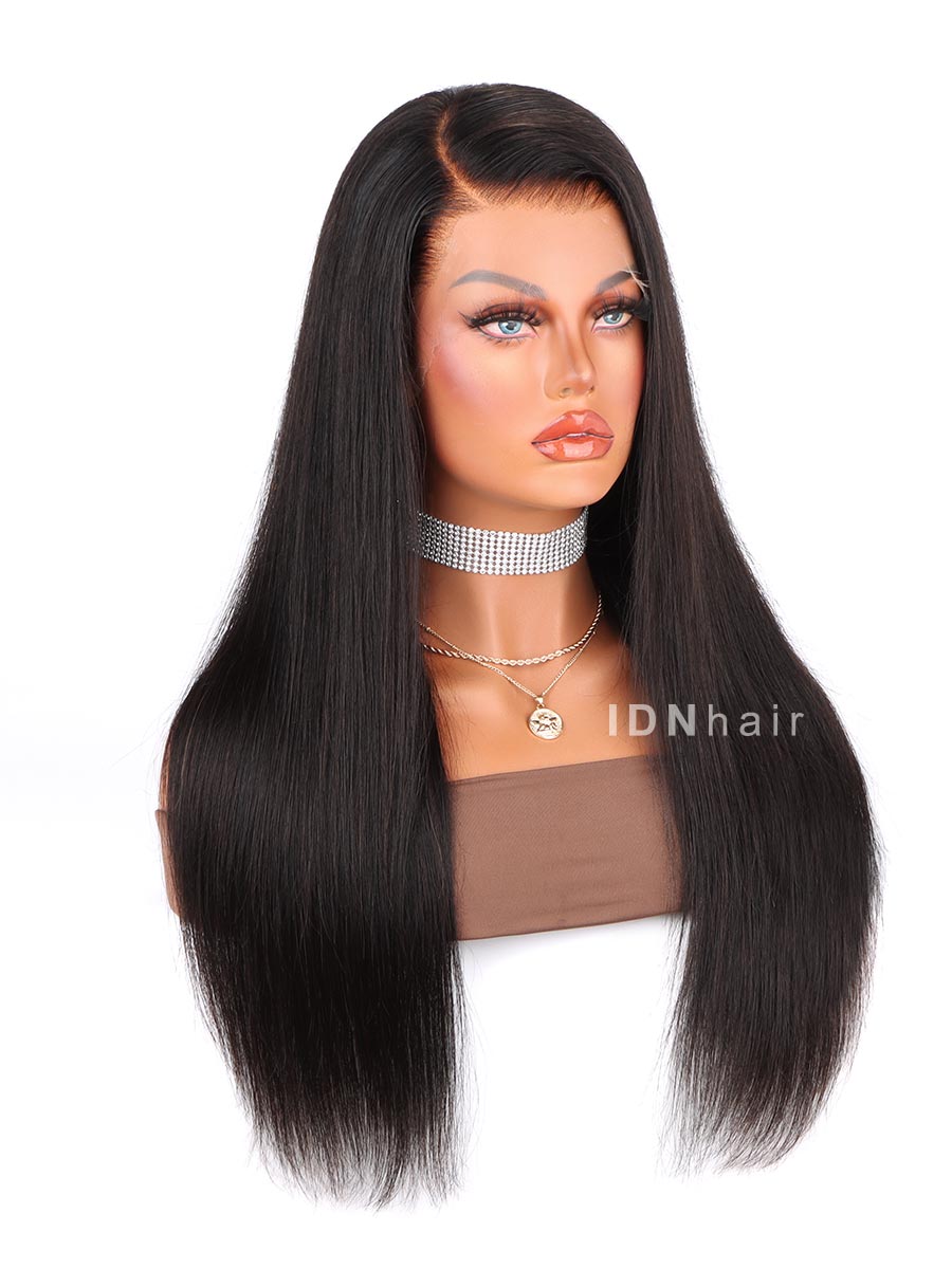 Sierra Straight Clean Hairline 360 Cap HD Lace Wig Clean Bleached Knots
