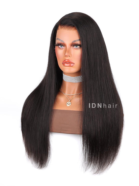 Sierra Straight Clean Hairline 360 Cap HD Lace Wig Clean Bleached Knots