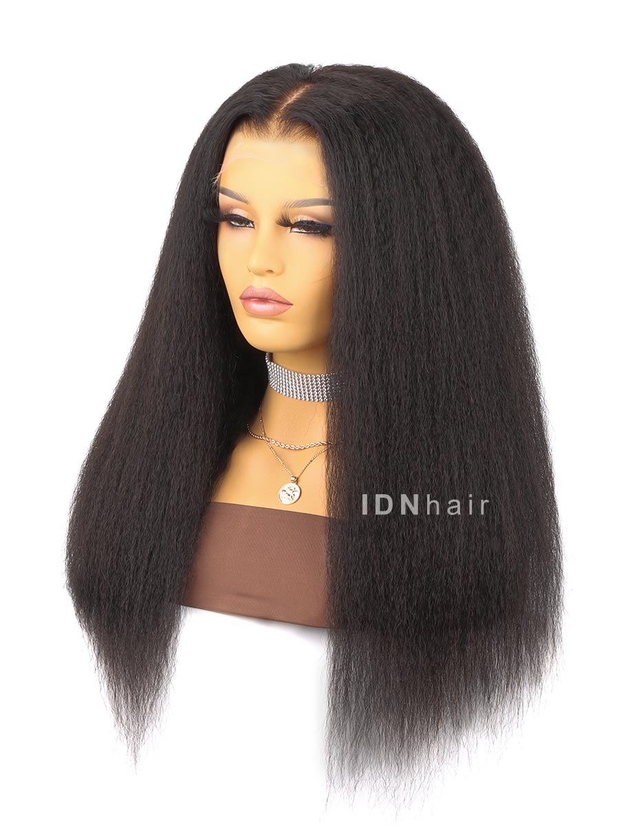 Aleisha Kinky Straight Scalp Knots 13X4 Full Frontal HD Lace Wig