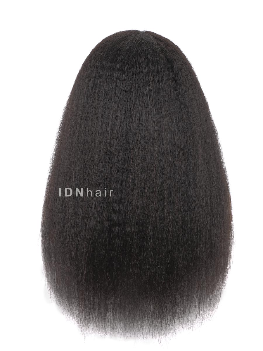 Damla 22in-30in Long Human Hair Natural Kinky Straight HD Lace Wig