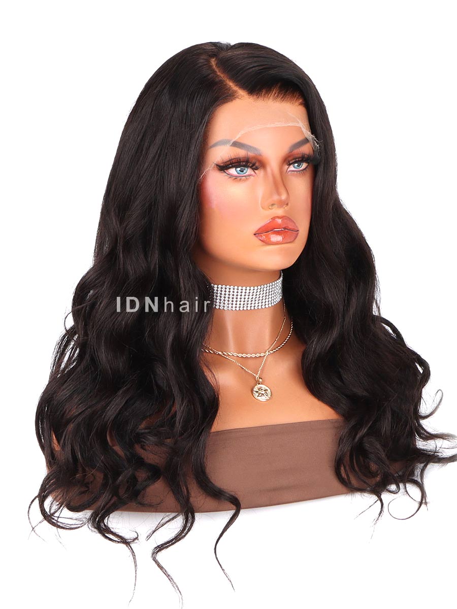 Trendy Royal Wavy Front Wig HD Lace Real Human Hair