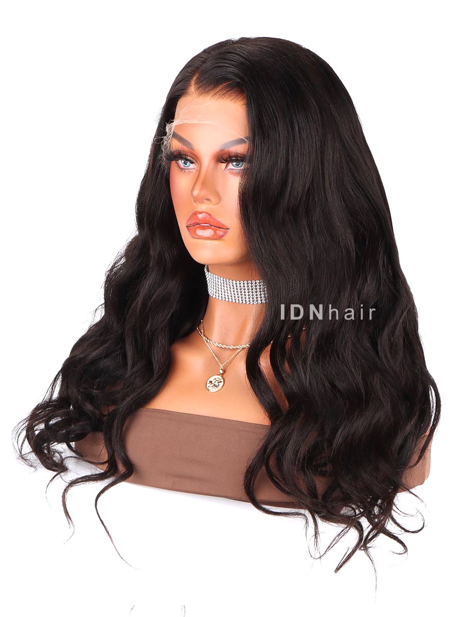 Trendy Royal Wavy Front Wig HD Lace Real Human Hair